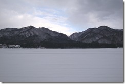 観山荘裏手の雪景色