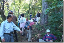 山小屋『梁山泊』への途中、ちょっと一休み