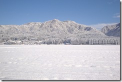 高橋屋観山荘裏手の雪景色