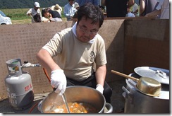 組合長の芋煮