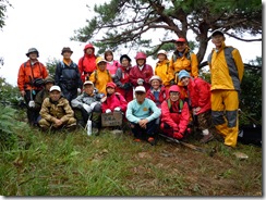 朴坂山山頂での集合写真