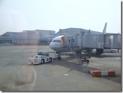 飛行機搭乗前