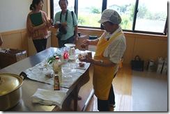 朝ごはんメニュー試作の様子